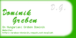 dominik greben business card